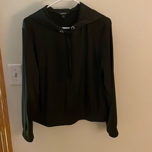 Satin silky like elevated hoodie